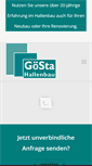Mobile Screenshot of goesta-hallenbau.de